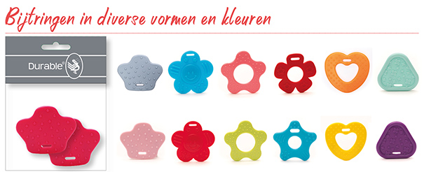 Bijtringen in diverse vormen en kleuren Bijtringen in diverse vormen en kleuren
